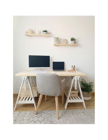 Tablero madera maciza de pino, 140x70x3cm...