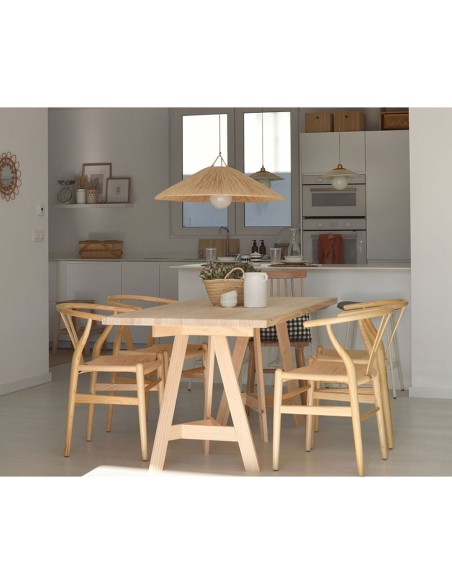 Tablero madera maciza de pino, 160x80x3cm astigarraga