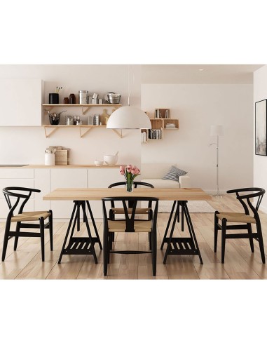 Tablero madera maciza de pino, 160x80x3cm...