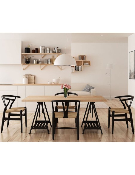 Tablero madera maciza de pino, 160x80x3cm astigarraga