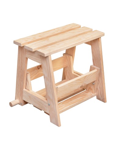 Escalera taburete de madera, 2 peldaños....