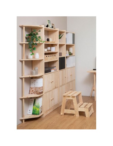 Escalera taburete de madera, 2 peldaños....