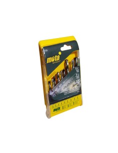 Juego de 9 brocas a.r widia, metal y madera 5/6/8mm mcj9 mota