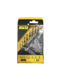 Juego de 8 brocas a.r para metal de 3mm a 10mm mj8 mota