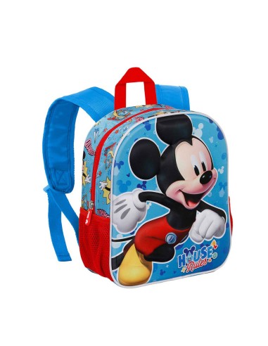 Mochila 3d pequeña mickey mouse house 8,5 l