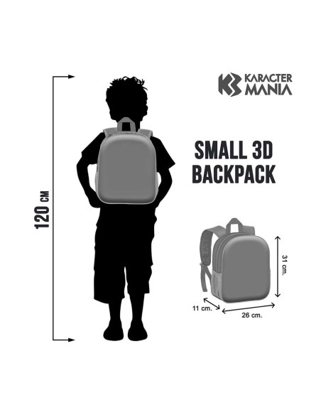 Mochila 3d pequeña lilo y stitch skater 8,5 l