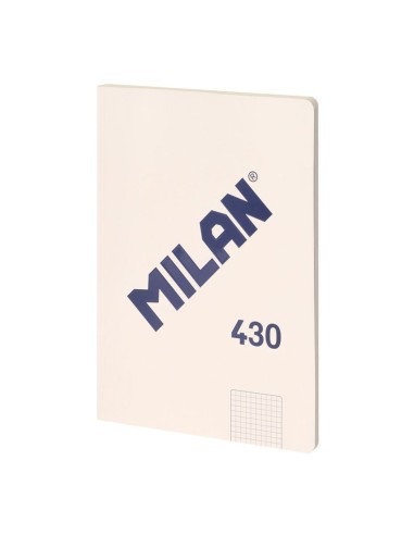 Cuaderno a4 cuadriculado encolado beige
