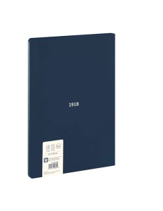 Cuaderno a4 cuadriculado encolado azul marino 2