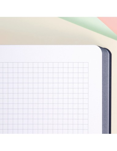 Cuaderno a4 cuadriculado encolado azul marino