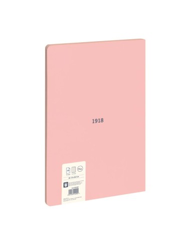 Cuaderno a4 cuadriculado encolado rosa