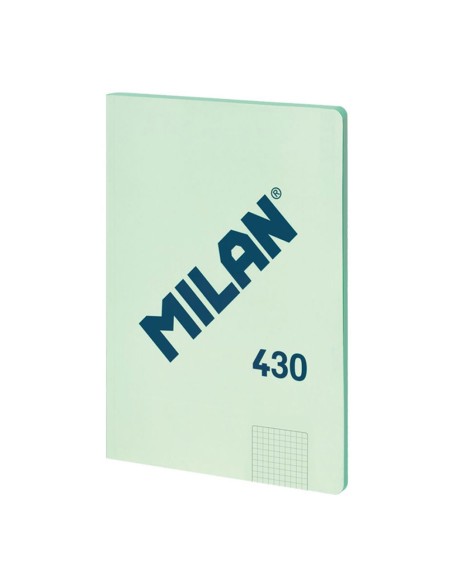 Cuaderno a4 cuadriculado encolado verde
