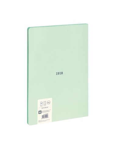 Cuaderno a4 cuadriculado encolado verde