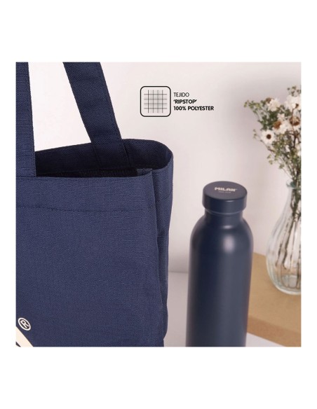 Bolsa tote bag serie 1918 azul marino 12,6 l