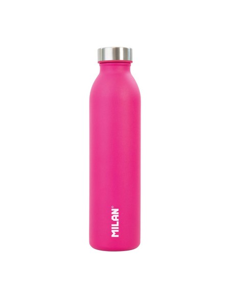 Botella isotérmica de acero inoxidable serie acid rosa 591ml