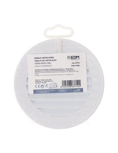 Rejilla ventilación redonda empotrable con...