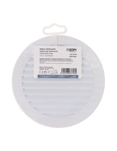 Rejilla ventilación redonda empotrable con...