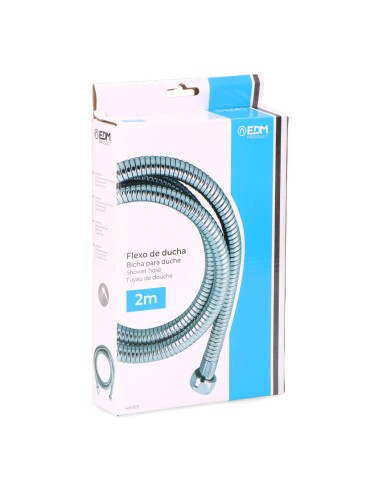 Flexo de ducha de acero inoxidable cromo 2 m