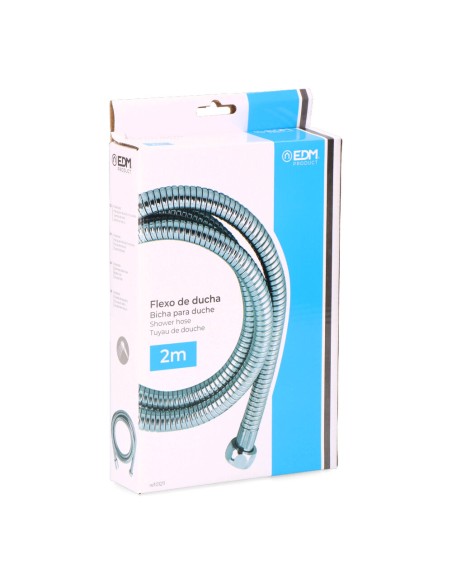 Flexo de ducha de acero inoxidable cromo 2 m