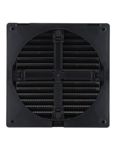 Rejilla ventilación cuadrada empotrable ajustable ø 80-150 con mosquitera 170x170x11,5mm abs gris antracita 2