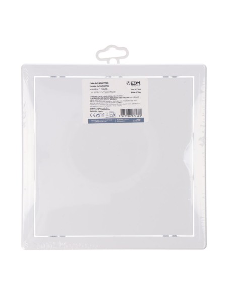 Tapa de registro cuadrada empotrable abs 20x20cm blanca