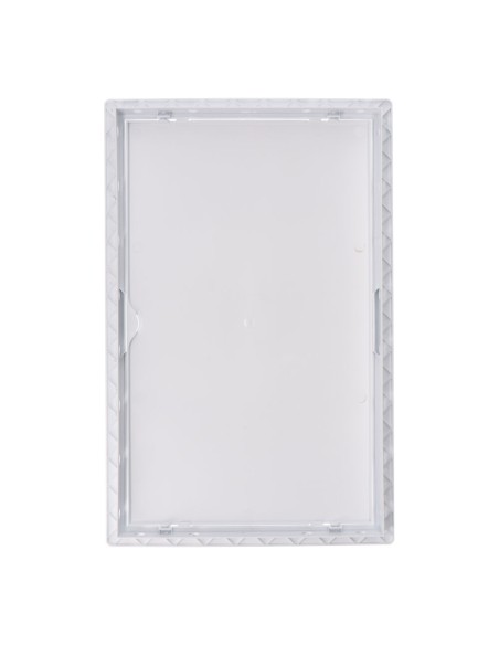 Tapa de registro rectangular empotrable abs 25x40cm blanca