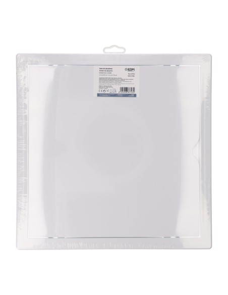 Tapa de registro cuadrada empotrable abs 30x30cm blanca