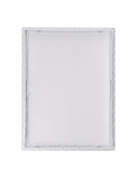 Tapa de registro rectangular empotrable abs 30x40cm blanca
