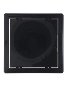 Tapa de registro cuadrada empotrable abs 15x15cm gris antracita