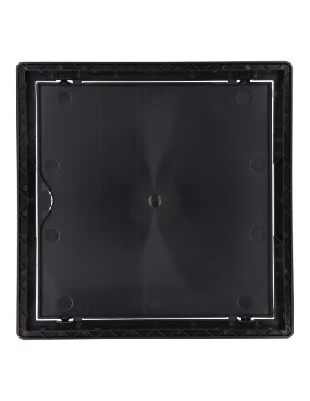 Tapa de registro cuadrada empotrable abs 20x20cm gris antracita