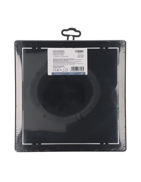 Tapa de registro cuadrada empotrable abs 20x20cm gris antracita