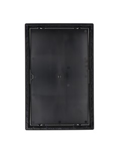 Tapa de registro rectangular empotrable abs 25x40cm gris antracita 2
