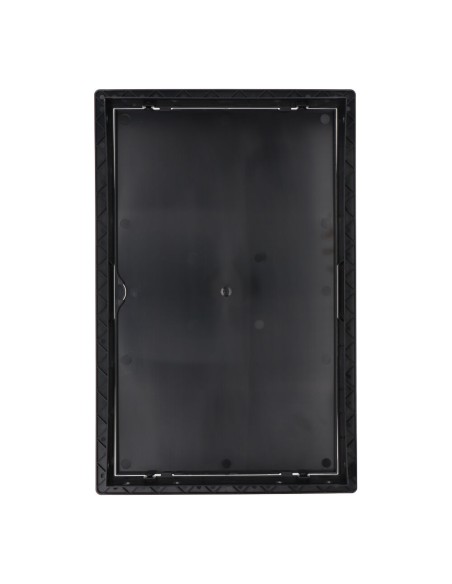 Tapa de registro rectangular empotrable abs 25x40cm gris antracita