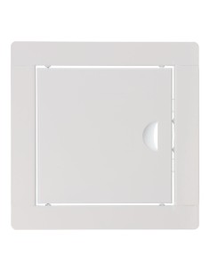 Tapa de registro cuadrada empotrable acero 15x15cm blanca