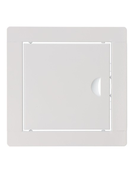 Tapa de registro cuadrada empotrable acero 15x15cm blanca