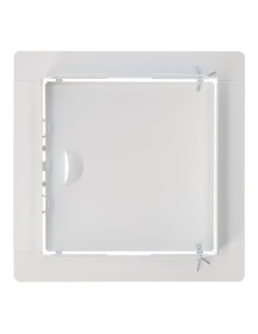 Tapa de registro cuadrada empotrable acero 15x15cm blanca 2