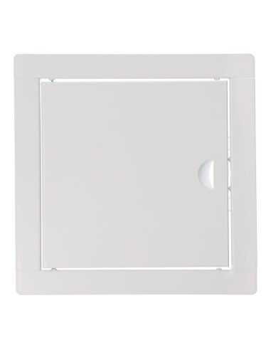 Tapa de registro cuadrada empotrable acero 20x20cm blanca