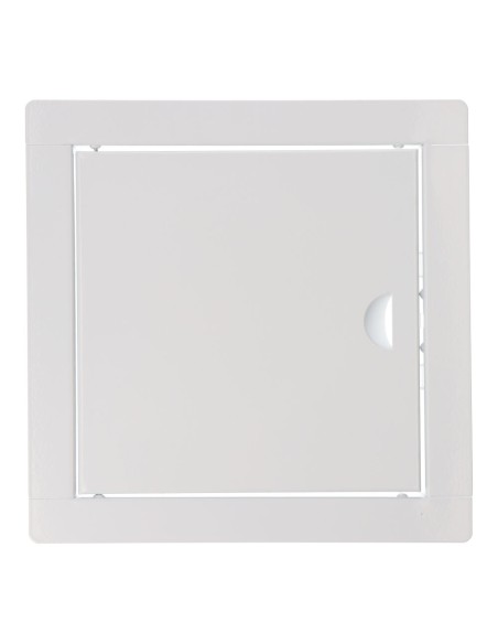 Tapa de registro cuadrada empotrable acero 20x20cm blanca