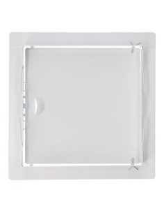 Tapa de registro cuadrada empotrable acero 20x20cm blanca 2