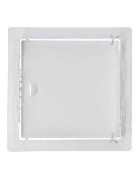 Tapa de registro cuadrada empotrable acero 20x20cm blanca