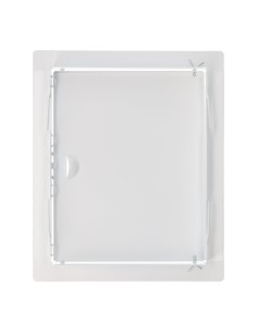 Tapa de registro rectangular empotrable acero 20x25cm blanca 2