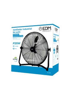Ventilador industrial de suelo. color negro 120w aspas ø50 x 58 cm 2