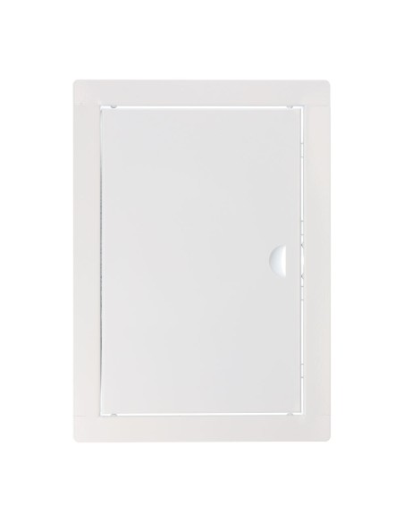 Tapa de registro rectangular empotrable acero 20x30cm blanca