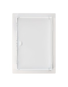 Tapa de registro rectangular empotrable acero 20x30cm blanca 2
