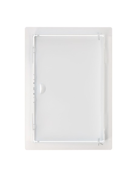 Tapa de registro rectangular empotrable acero 20x30cm blanca