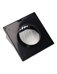 Rejilla ventilación con campana abs ø 100mm gris antracita 2