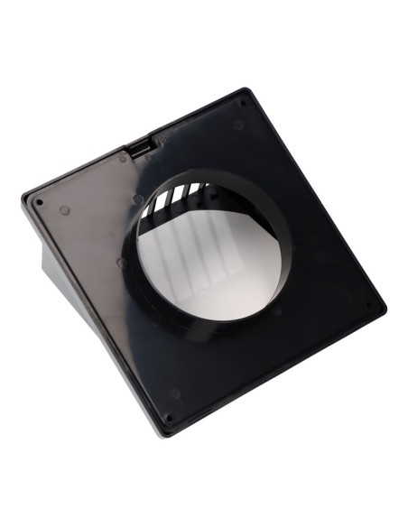 Rejilla ventilación con campana abs ø 100mm gris antracita