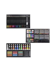 Set maletín arte madera 180 pcs 2