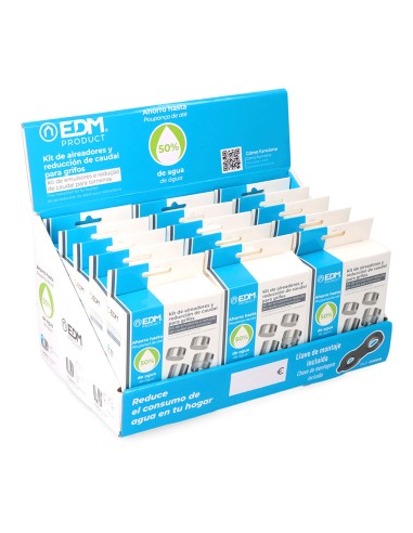 Kit aireadores y reducción de caudal para grifos