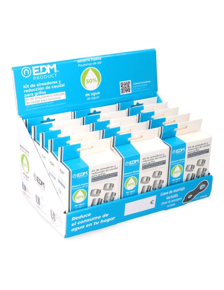 Kit aireadores y reducción de caudal para grifos