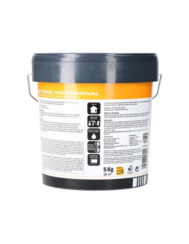 Pintura plástica interior blanca 5 kg